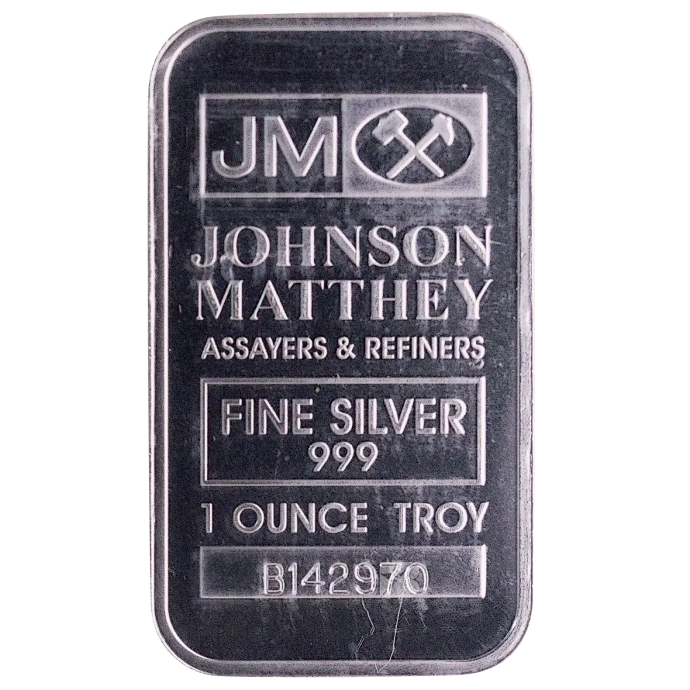 Johnson Matthey 1 oz сребрена плочка